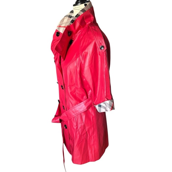 NWT BUDUTURRY Red Polyester Short Sleeve Raincoat Sz Lrg - Picture 3 of 12